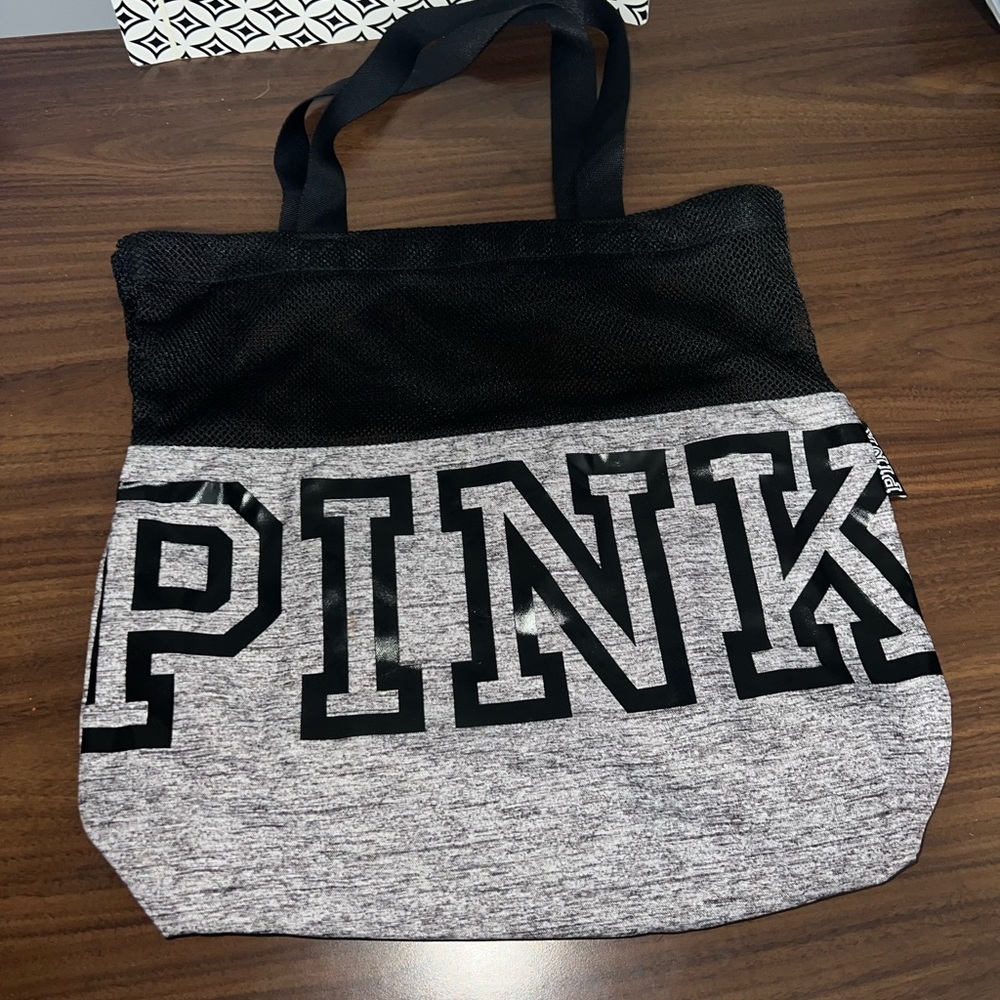 Pink tote bag